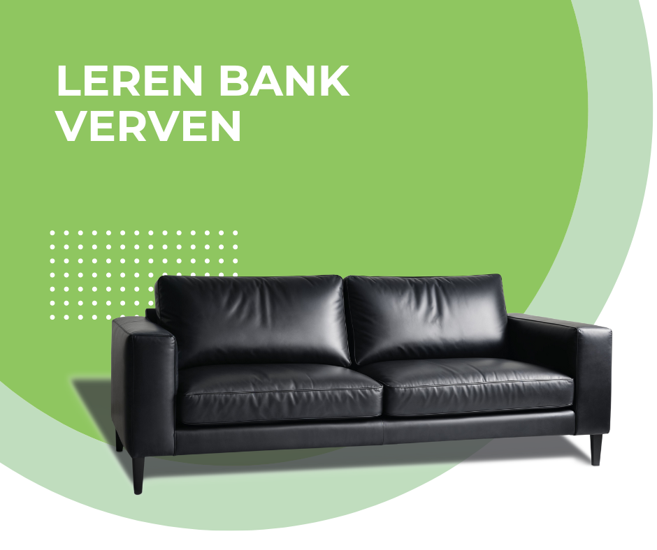 Leren bank verven