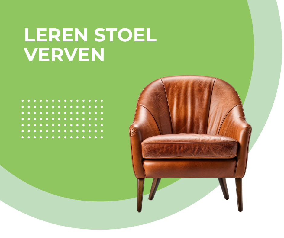 Leren stoelen verven